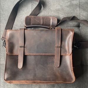 Tiding Leather Messenger Bag